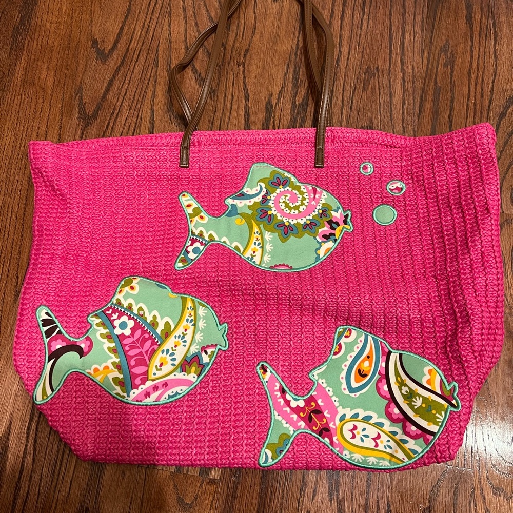 Vera Bradley beach tote- used once and like new!